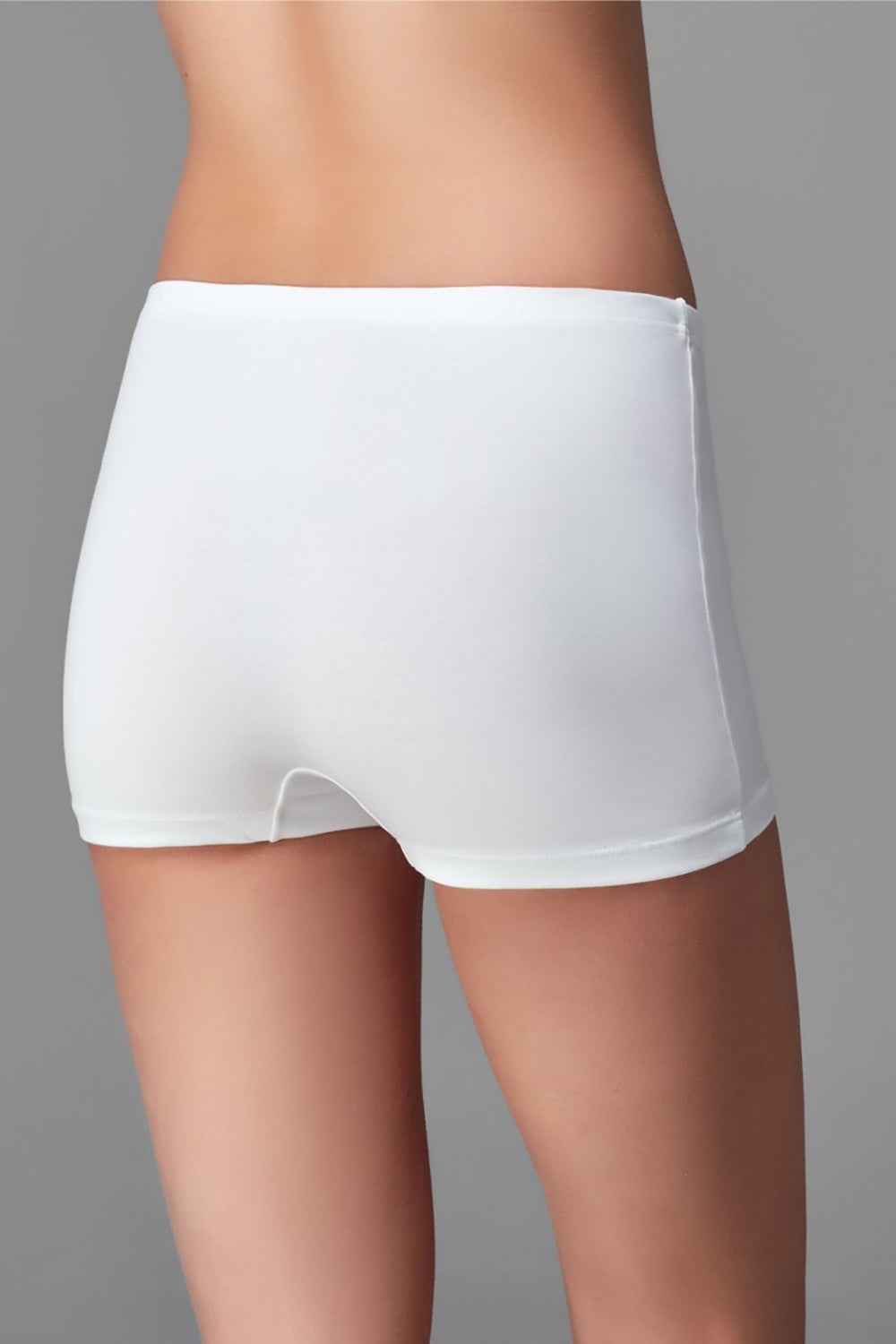 Beyaz Penye Kadın Boxer