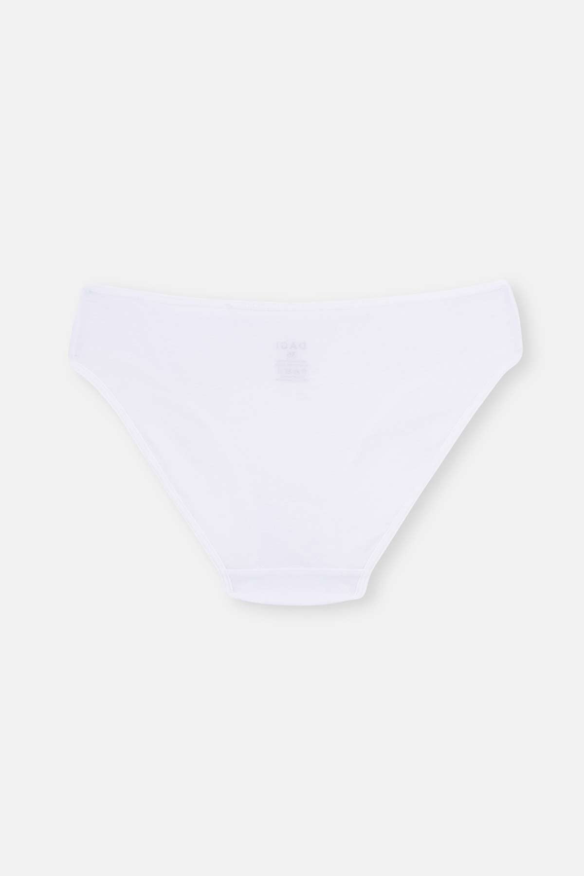 Beyaz 3'lü Klasik Kadın Slip Külot