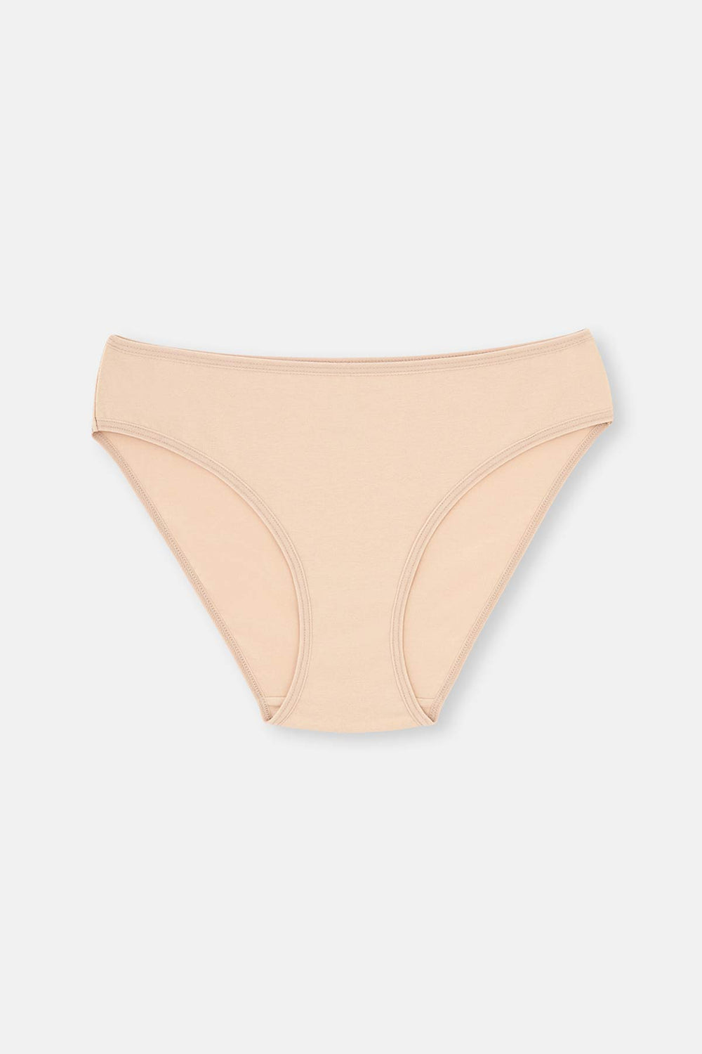 Siyah-Beyaz-Ten 3'lü Klasik Kadın Slip Külot