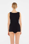 BLACK BASIC UNDERWEAR TOP