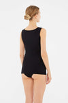 BLACK BASIC UNDERWEAR TOP