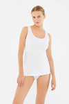 WHITE BASIC UNDERWEAR TOP