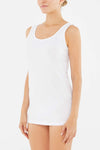WHITE BASIC UNDERWEAR TOP