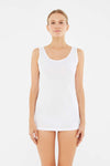 WHITE BASIC UNDERWEAR TOP
