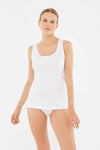 WHITE BASIC UNDERWEAR TOP