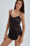 BLACK SHORTS SET