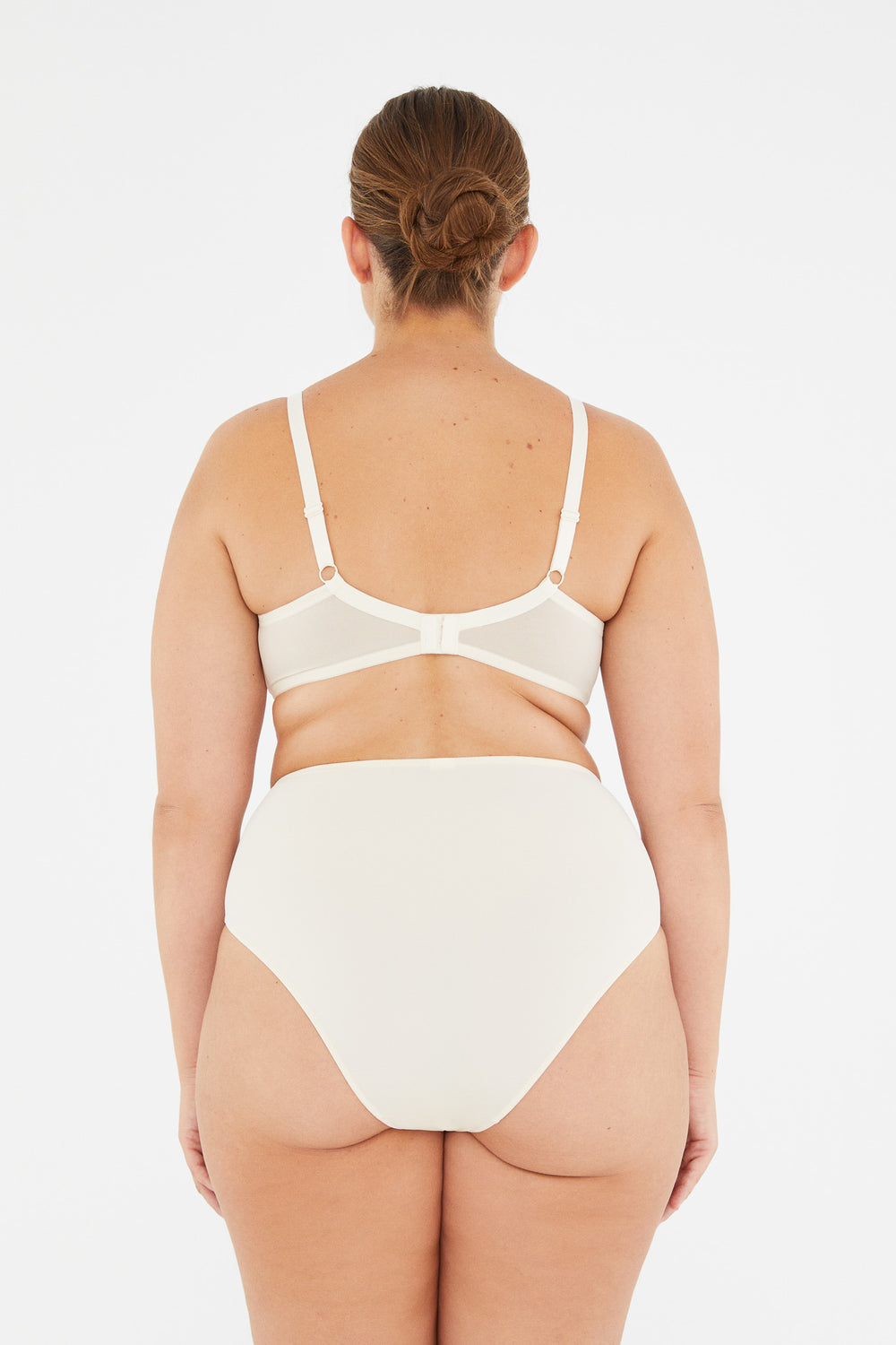 Ekru Lily Toparlayıcı Balenli Desteksiz Sütyen