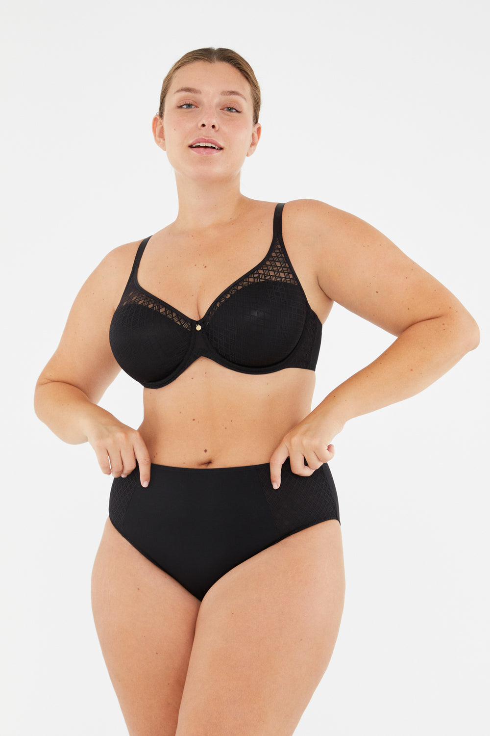 Siyah Lily Toparlayıcı Balenli Desteksiz Sütyen