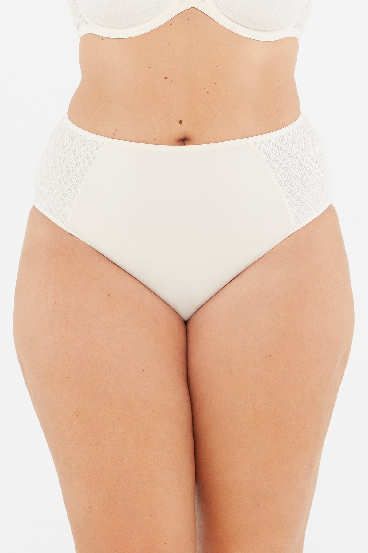 Ekru Lily Yüksek Bel Slip