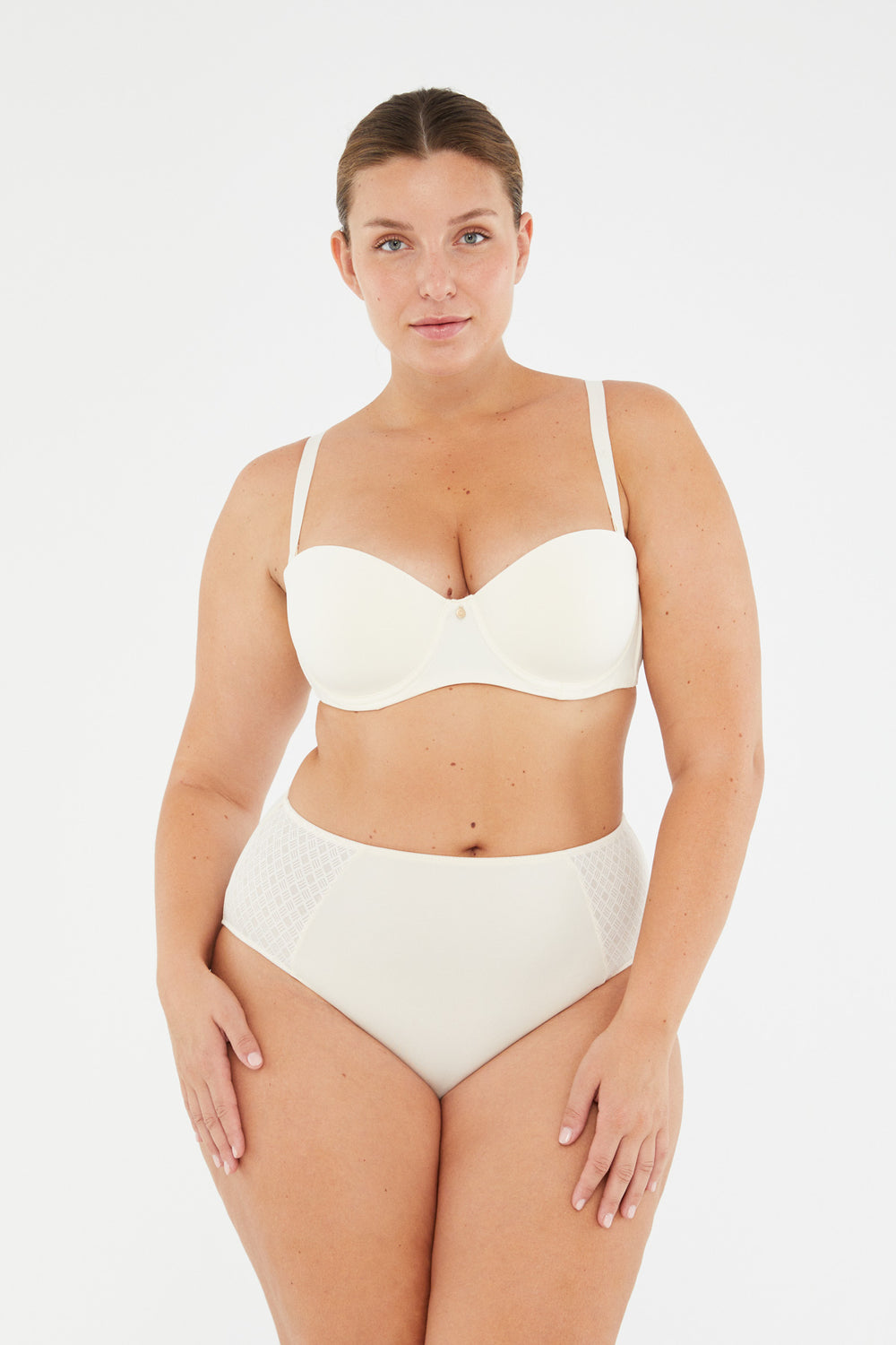 Ekru Calla Straplez Desteksiz Sütyen