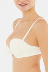 Ekru Julia Straplez Push-Up Destekli Sütyen