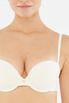 Ekru Julia Straplez Push-Up Destekli Sütyen