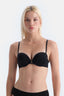 Siyah Julia Straplez Push-Up Destekli Sütyen