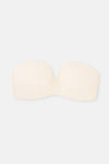 Ekru Clarıce Yarı Dolgulu Straplez Yandan Destekli Sütyen