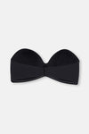 Siyah Clarıce Yarı Dolgulu Straplez Yandan Destekli Sütyen