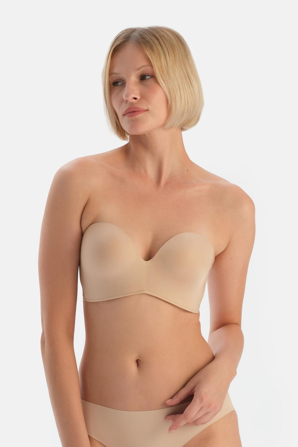 Ten Clarıce Yarı Dolgulu Straplez Yandan Destekli Sütyen