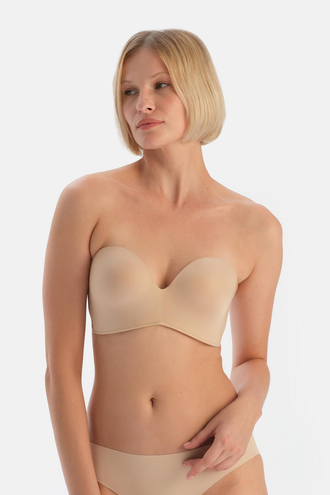 Ten Clarıce Yarı Dolgulu Straplez Yandan Destekli Sütyen