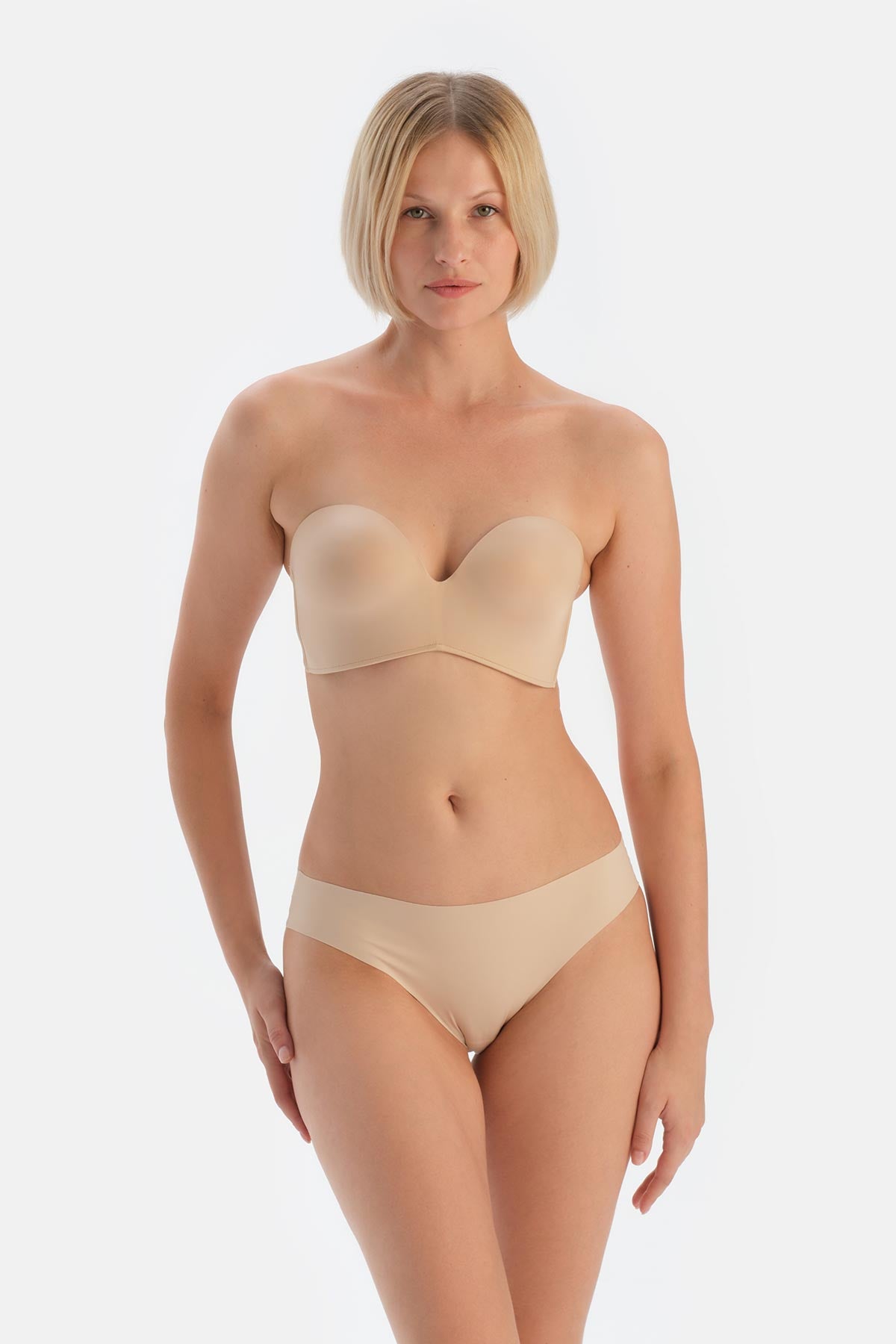 Ten Clarıce Yarı Dolgulu Straplez Yandan Destekli Sütyen