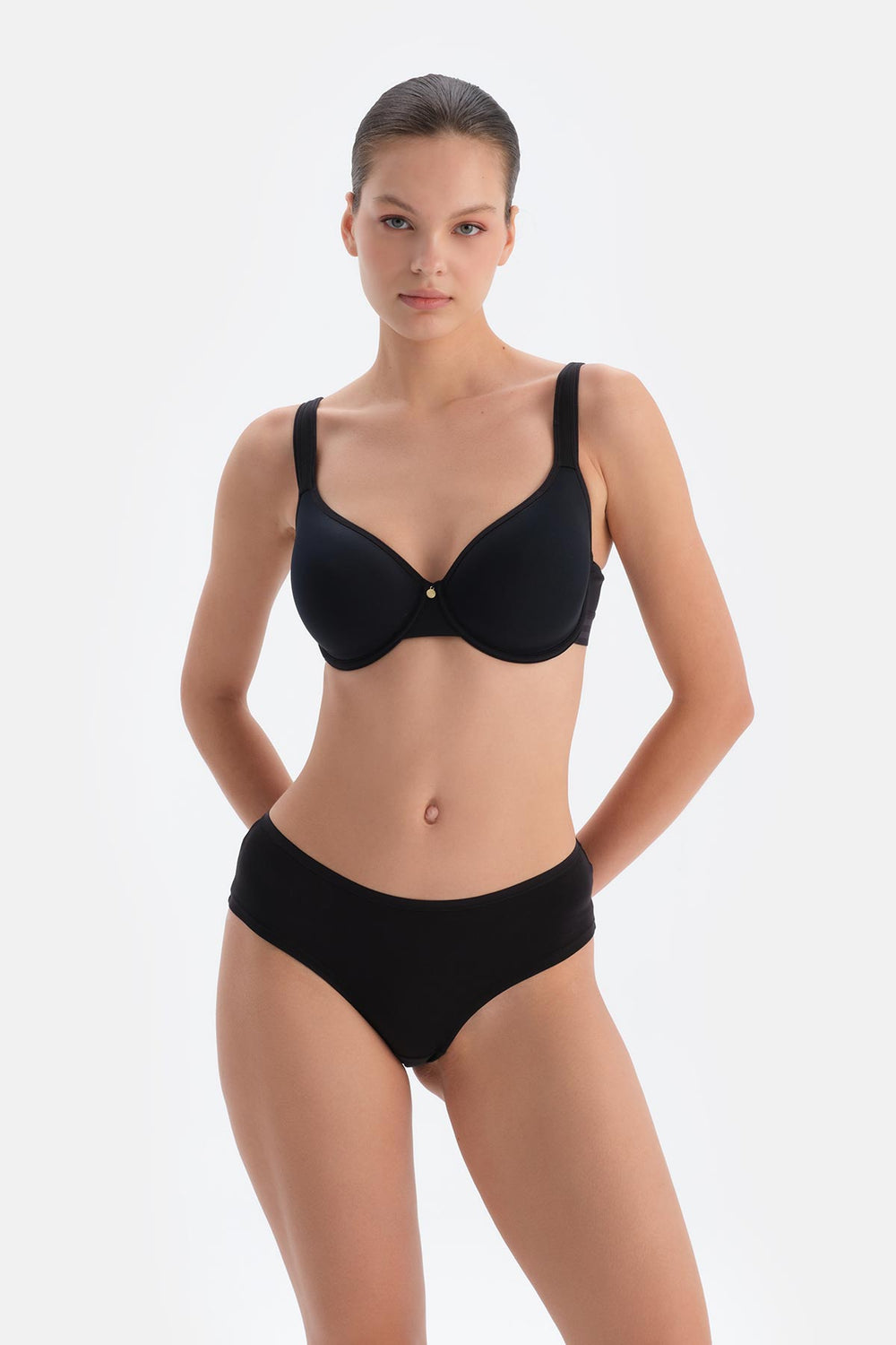 Siyah Neptune Toparlayıcı Kaplı Air Sütyen