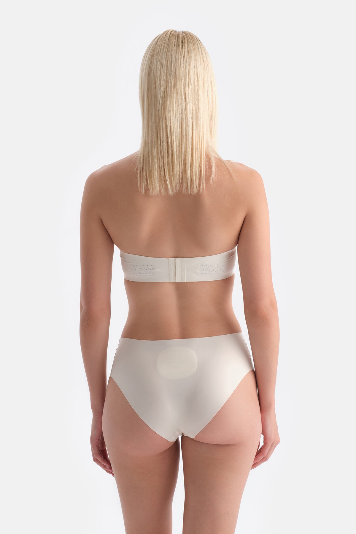 Ekru Alıce Straplez Sütyen