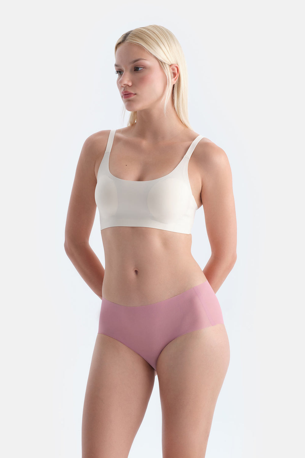 Ekru Lucie Balensiz Dikişsiz Sütyen