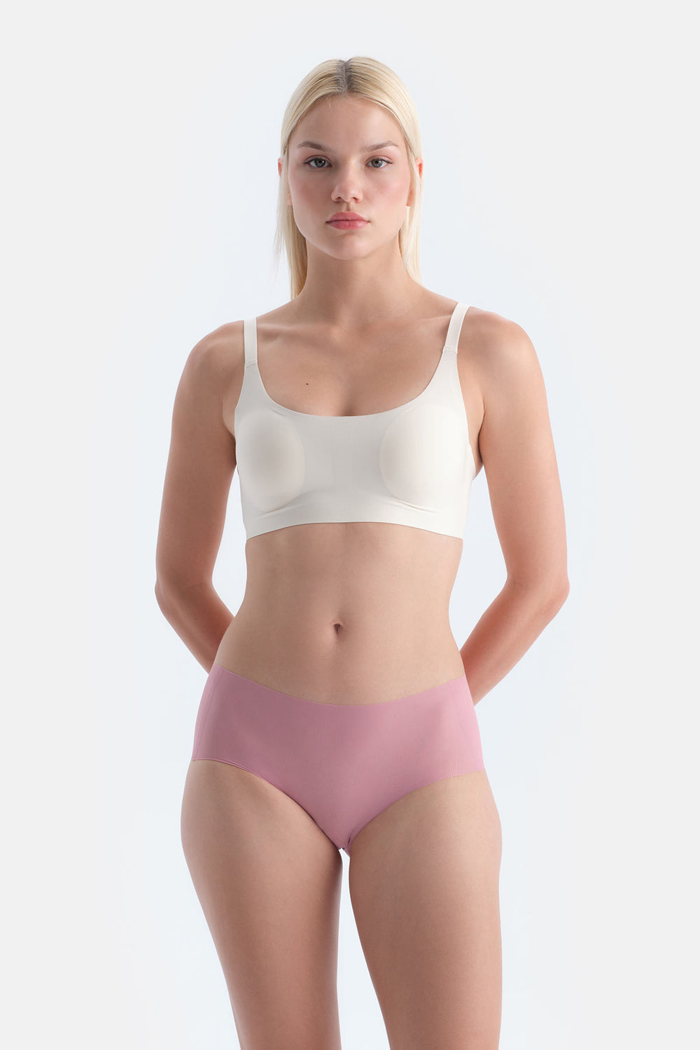 Ekru Lucie Balensiz Dikişsiz Sütyen