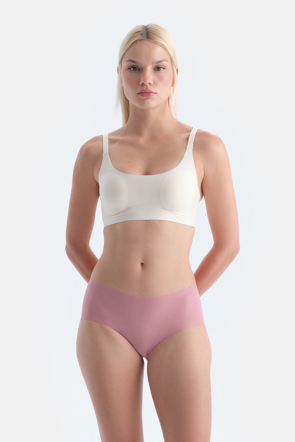 Ekru Lucie Balensiz Dikişsiz Sütyen