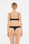 Siyah 2'li Modal Thong Külot