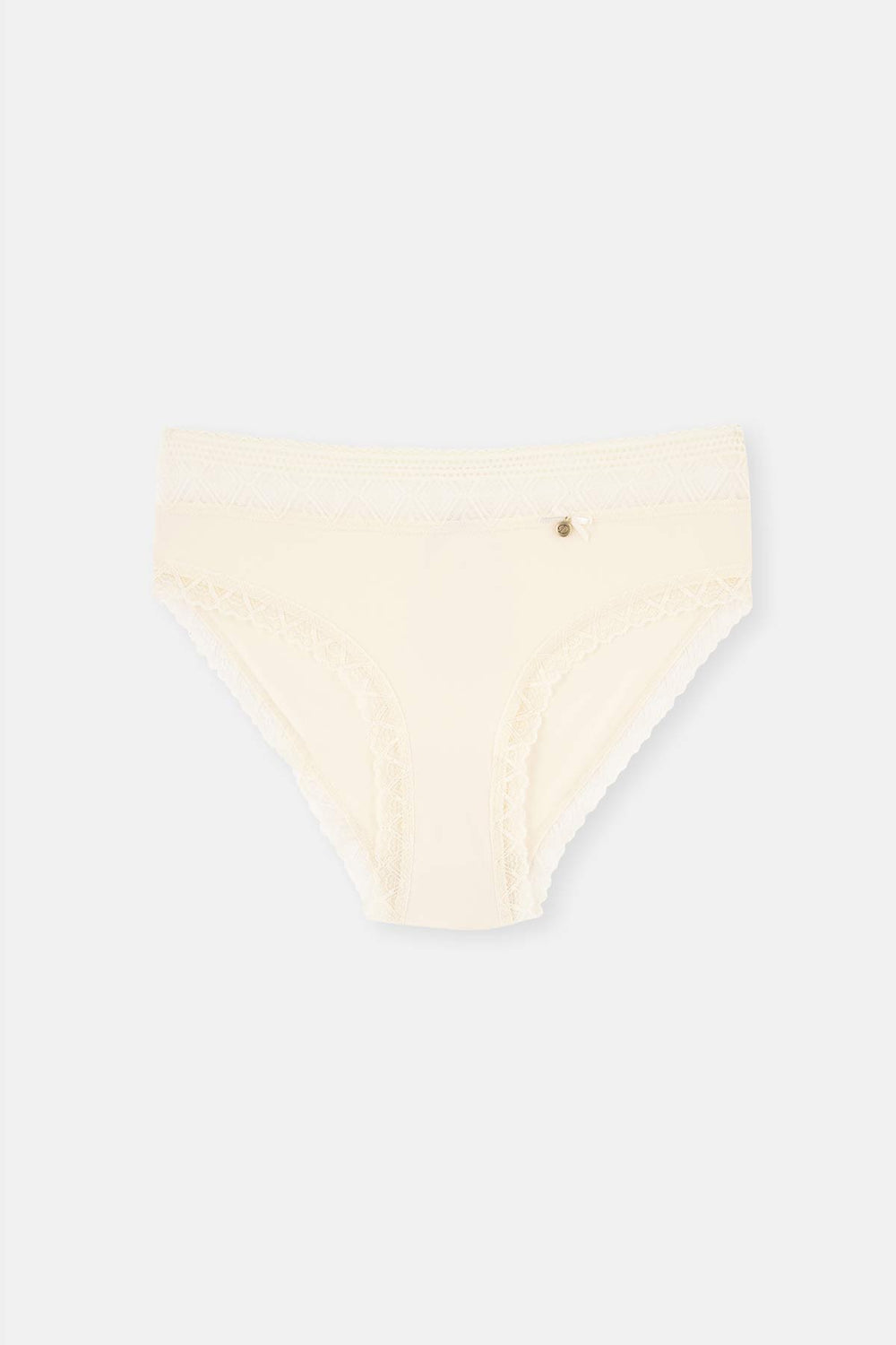 Ekru Micro Polyamıde 2'li Brıef