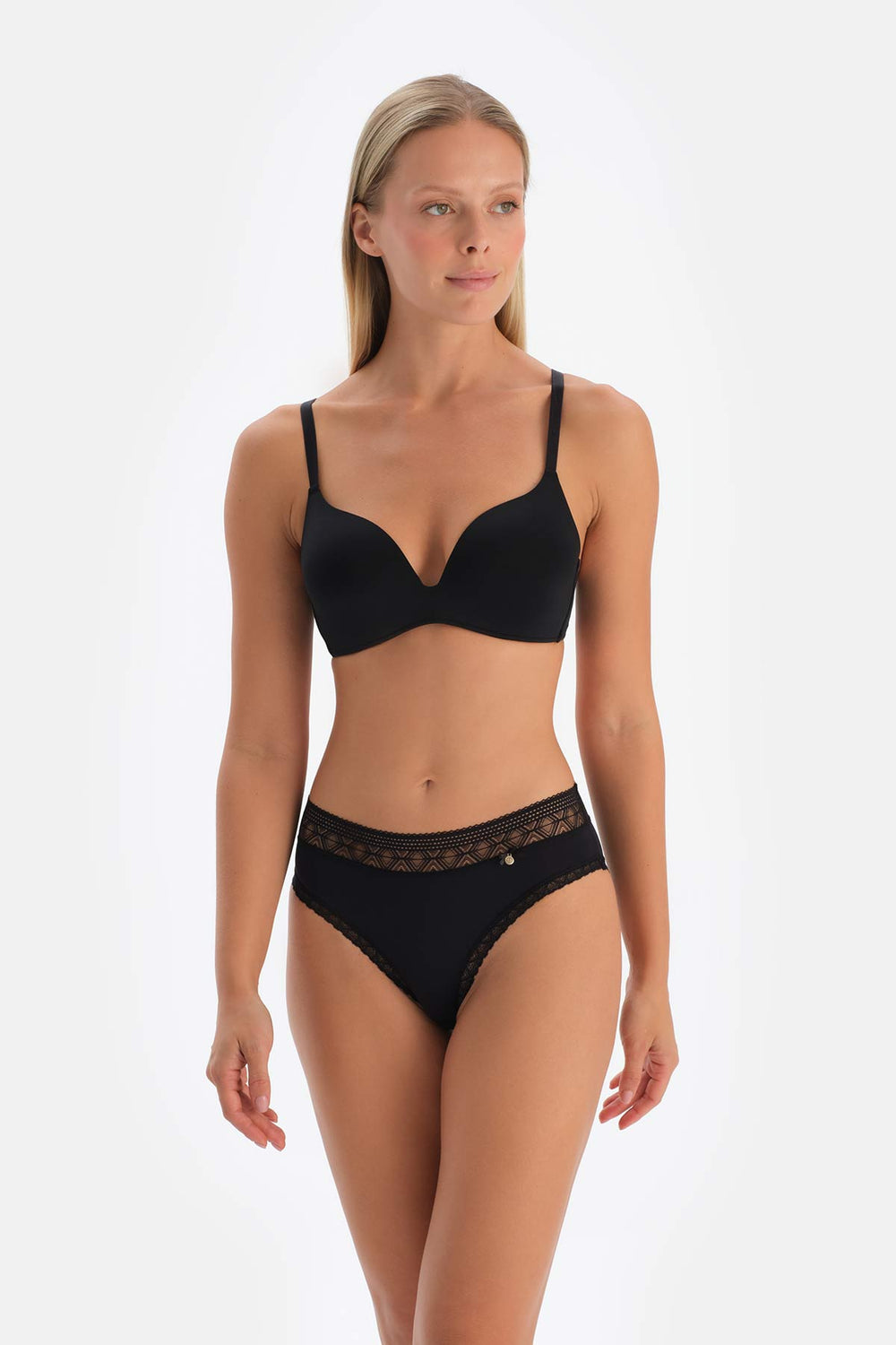 Siyah Micro Polyamıde 2'li Brıef