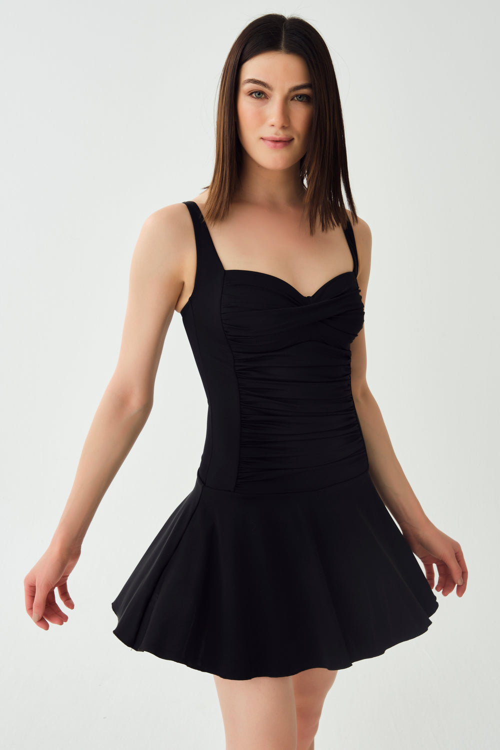 BLACK DRESS SWIMSUIT