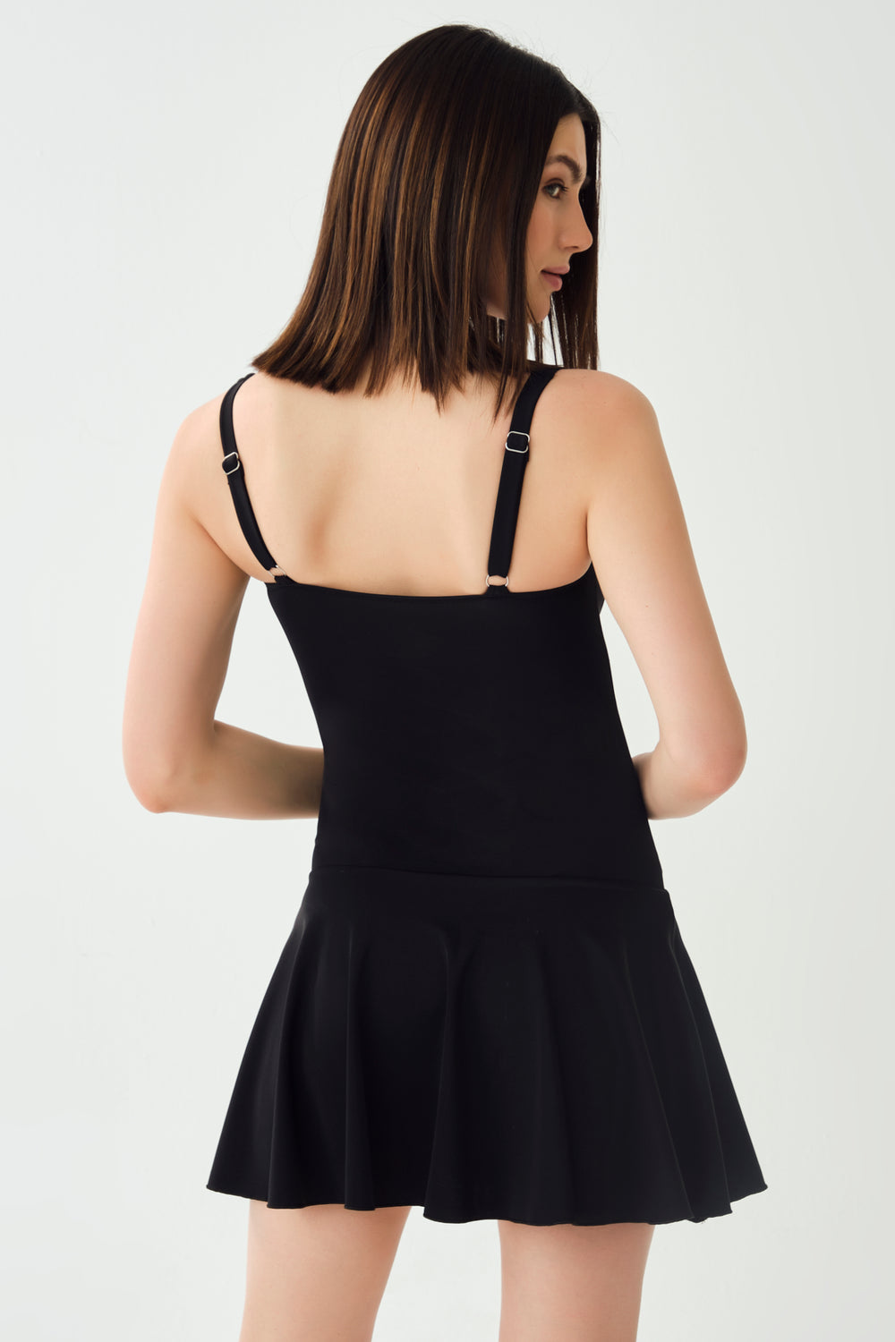 BLACK DRESS SWIMSUIT