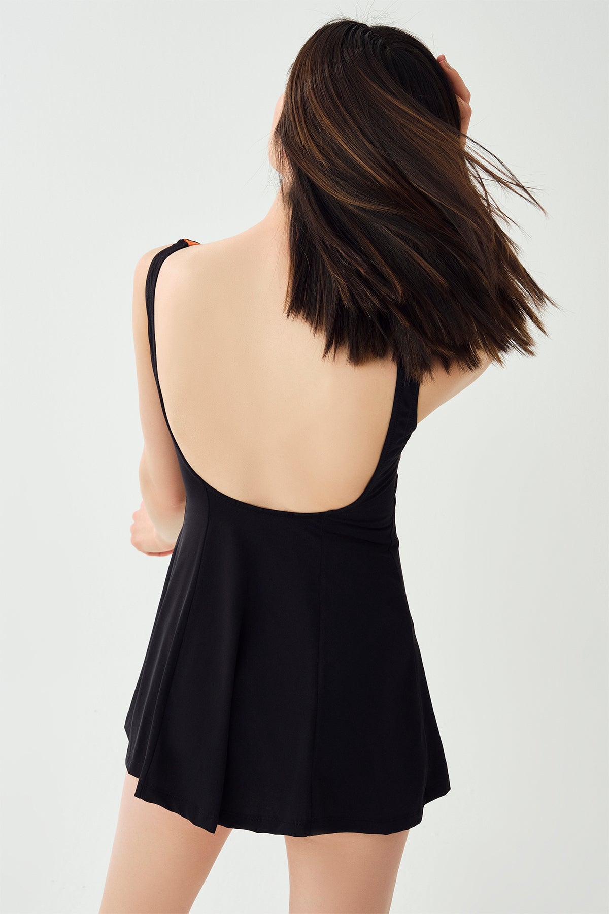 ORANGE DRESS SWIMSUIT