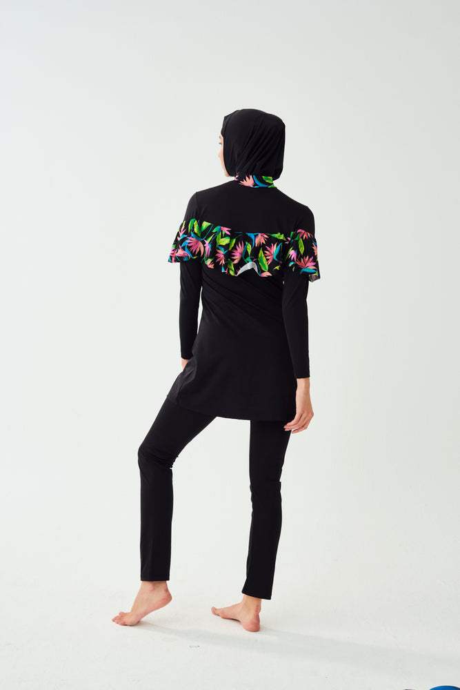 BLACK DRESS SWIMSUIT