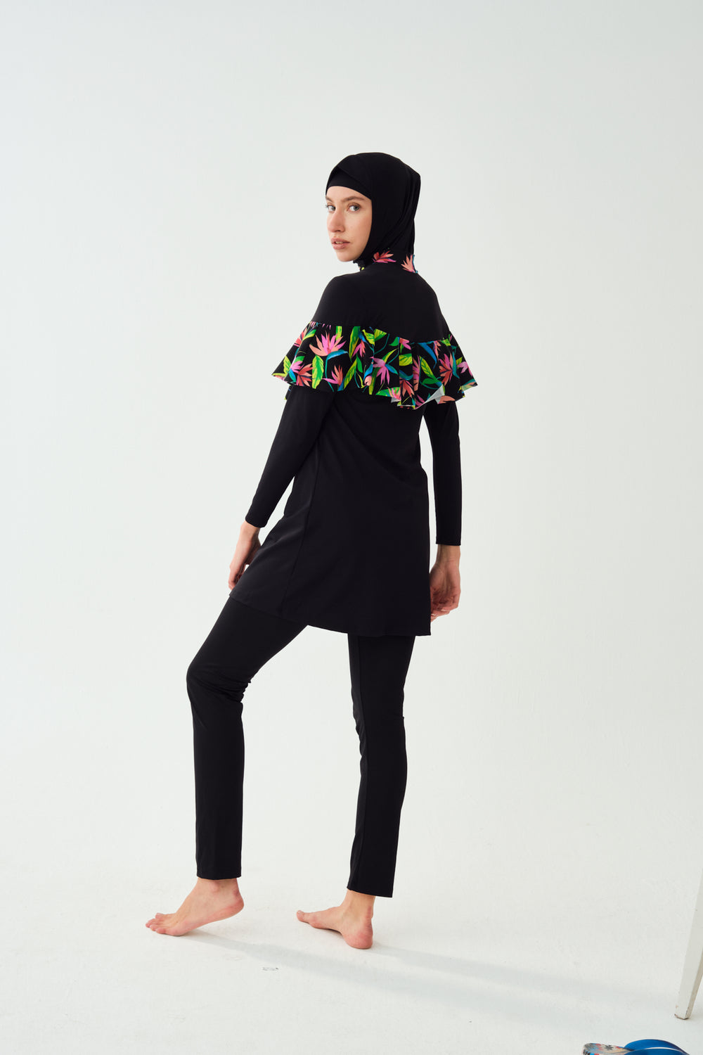 BLACK DRESS SWIMSUIT