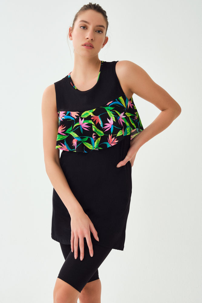 BLACK DRESS SWIMSUIT