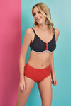 Kırmızı Kalın Kenar Bikini Altı