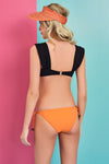 Turuncu Ince Bağcıklı Bikini Altı