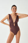 SOFT BROWN SWIMSUIT