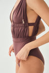 SOFT BROWN SWIMSUIT