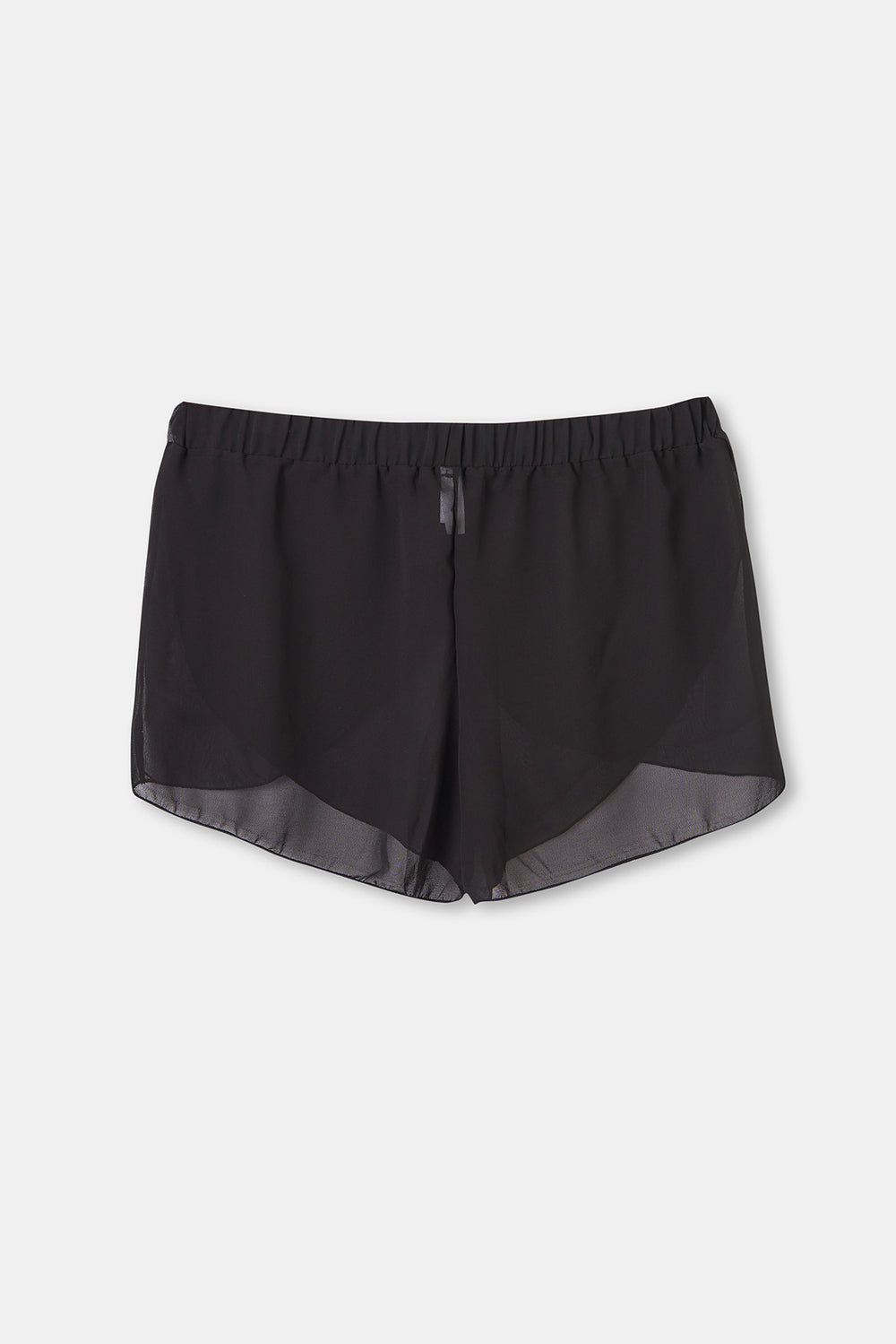 Siyah Şifon Şort Pareo