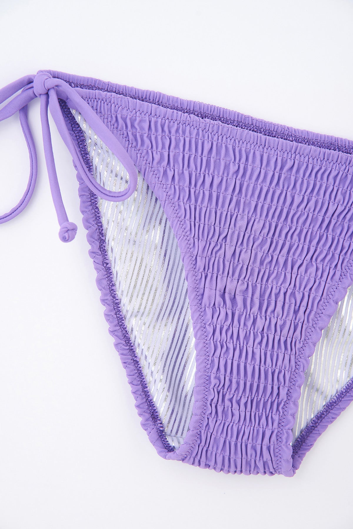 Lila Gipeli Spagetti Bikini Altı