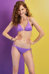 Lila Gipeli Spagetti Bikini Altı