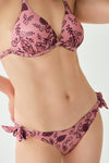 Gül Kurusu Bağcıklı Brazilian Bikini Alt