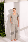 GREY MELANGE ONE PIECE TOP