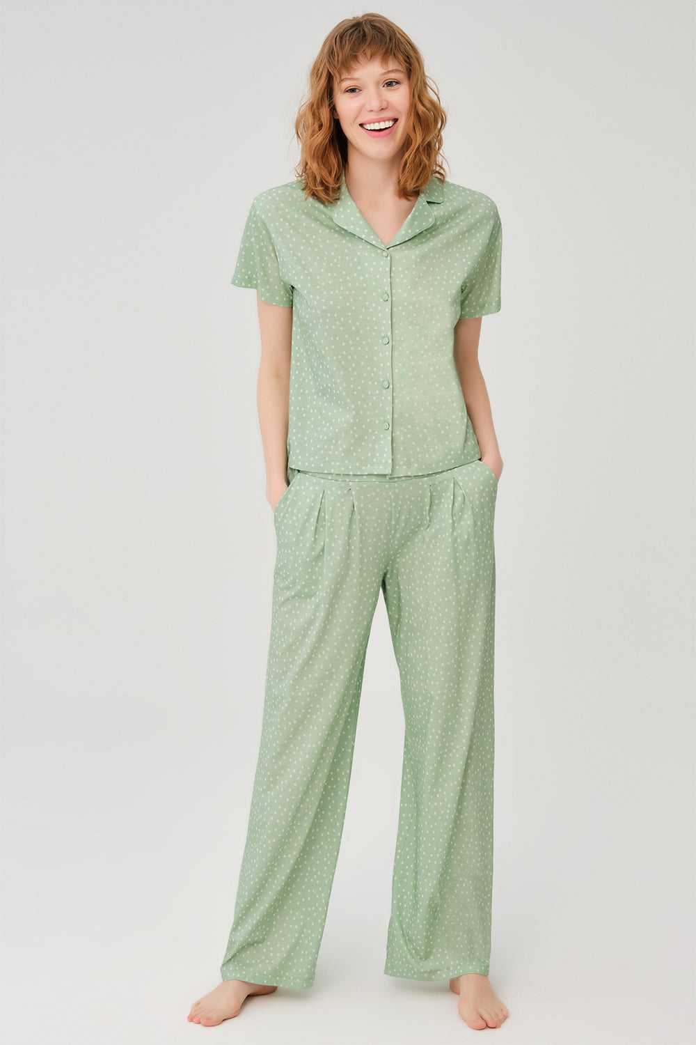 GREEN PYJAMA SET