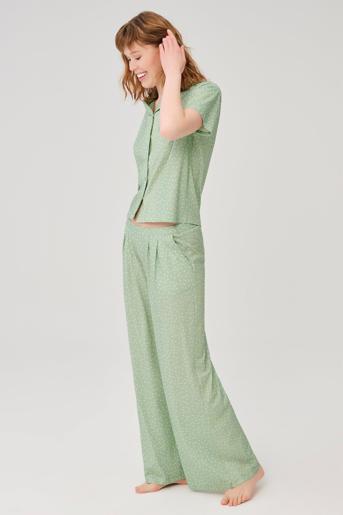 GREEN PYJAMA SET
