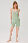 GREEN SHORTS SET