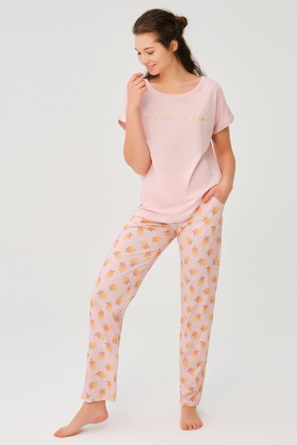 SALMON PYJAMA SET