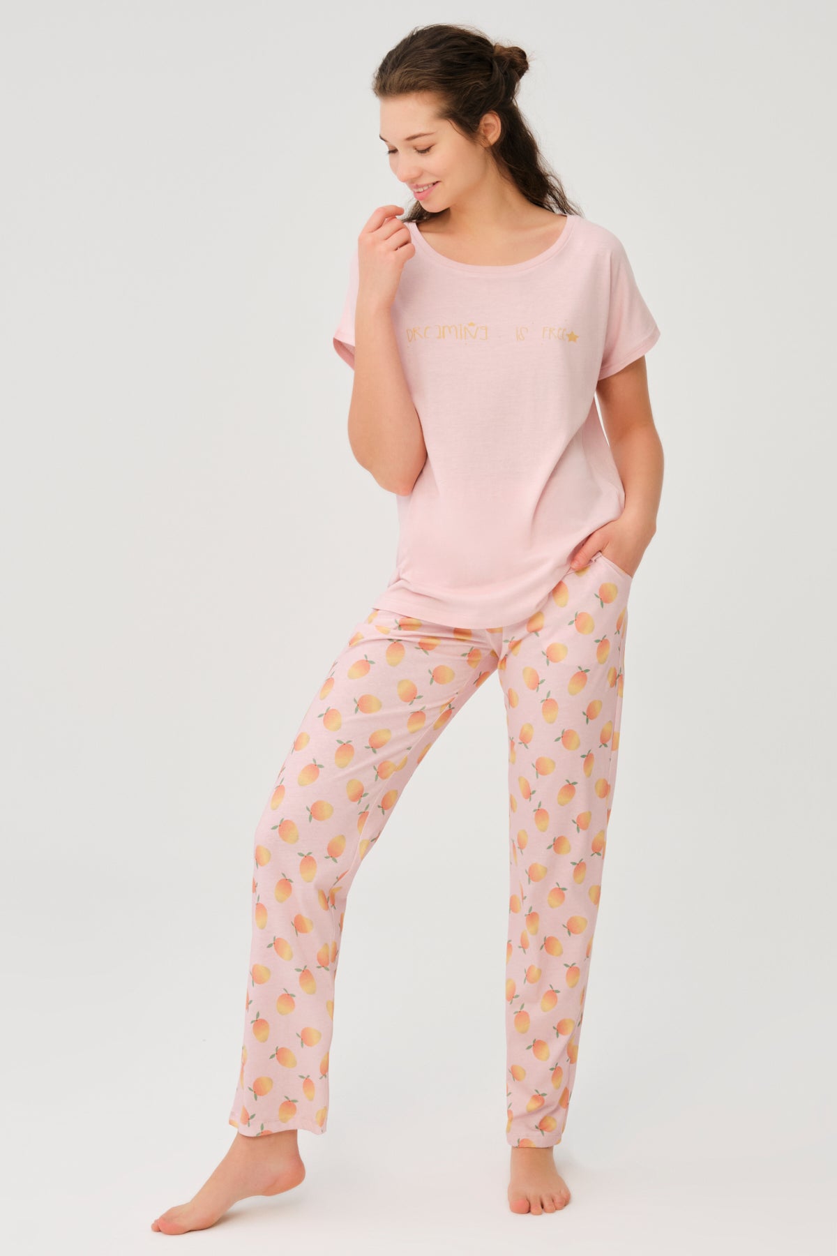 SALMON PYJAMA SET